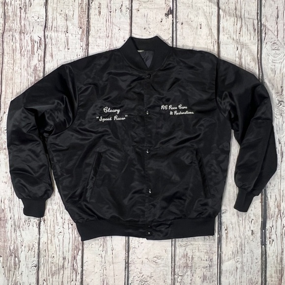 Vintage 1980s Speed Racer Boating Bomber Coat Jacket Mens 80s - Picture 1 of 6